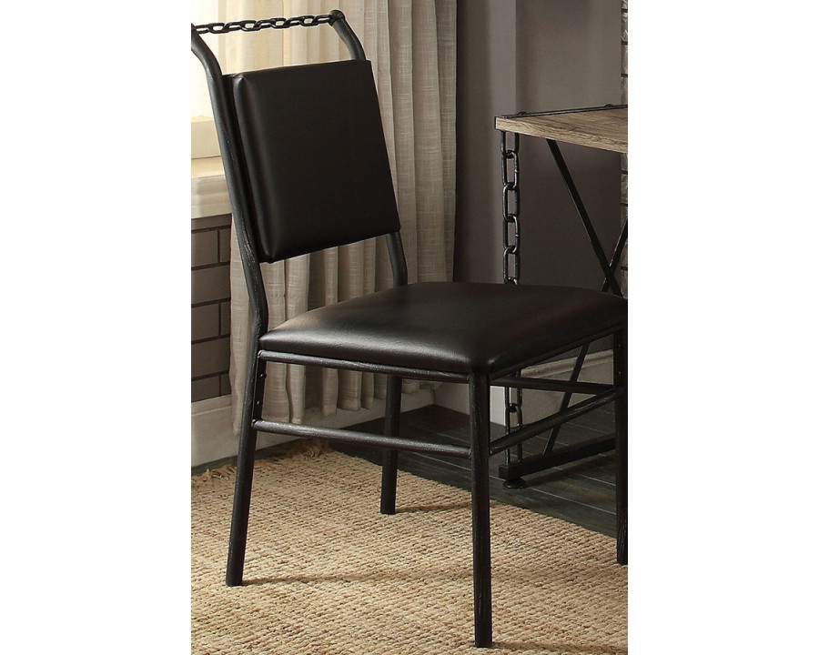 ACME - Jodie Office Chair in Black/Antique Black