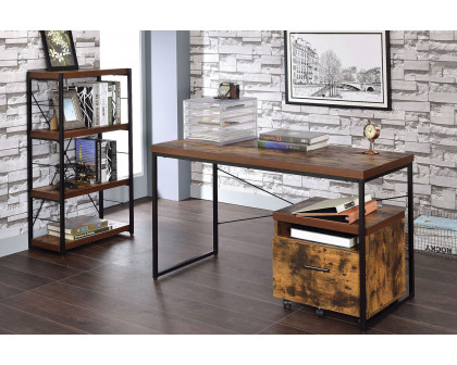 ACME - Bob Writing Desk (Same Ac00906) in Weathered Oak/Black