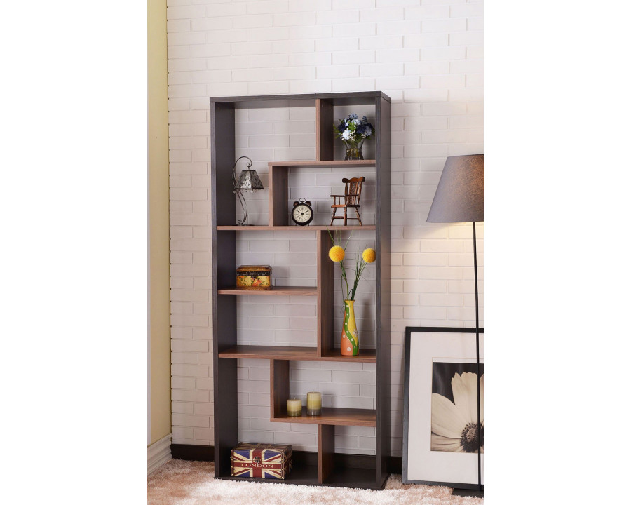 ACME Mileta II Bookshelf - Walnut