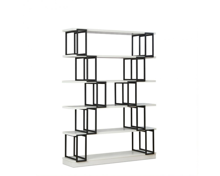 ACME - Verne Bookshelf in White/Black