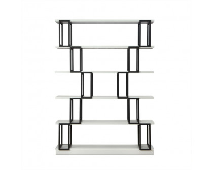 ACME - Verne Bookshelf in White/Black