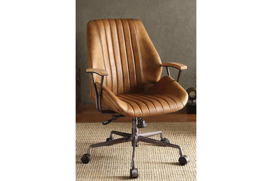 ACME Hamilton Leather Executive Office Chair Coffee 92412