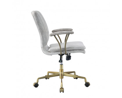 ACME - Damir Office Chair in Vintage White/Chrome