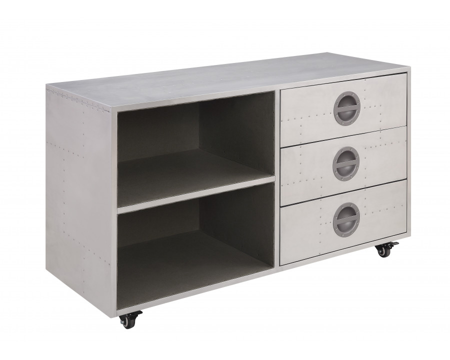 ACME - Brancaster Cabinet in Aluminum (92427)