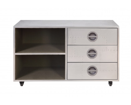 ACME - Brancaster Cabinet in Aluminum (92427)