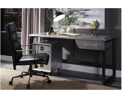 ACME - Brancaster Executive Writing Desk in Aluminum (92428)