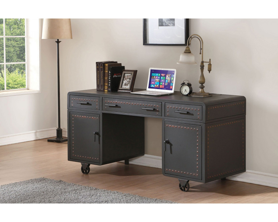 ACME - Actaki Executive Writing Desk in Sandy Gray