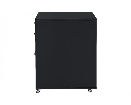 ACME Coleen Cabinet - Black High Gloss/Chrome