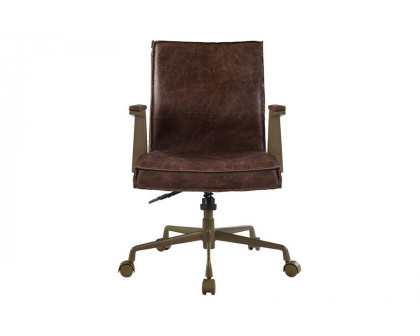 ACME Attica Executive Office Chair - Espresso Top Grain Leather