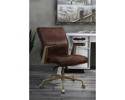 ACME Attica Executive Office Chair - Espresso Top Grain Leather