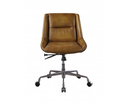 ACME - Ambler Office Chair in Saddle Brown