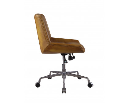 ACME - Ambler Office Chair in Saddle Brown