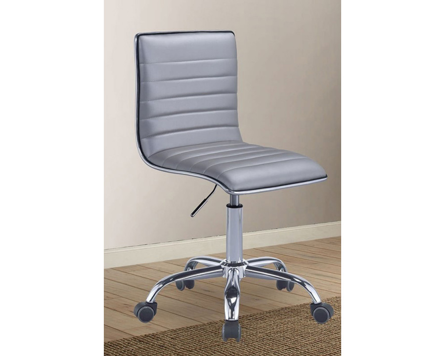 ACME - Alessio Office Chair in Silver/Chrome