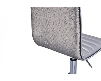 ACME - Alessio Office Chair in Silver/Chrome