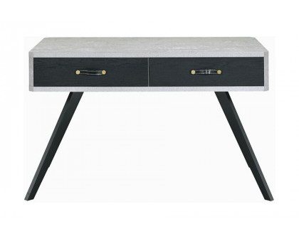 ACME - Magna Writing Desk in Faux Concrete/Black