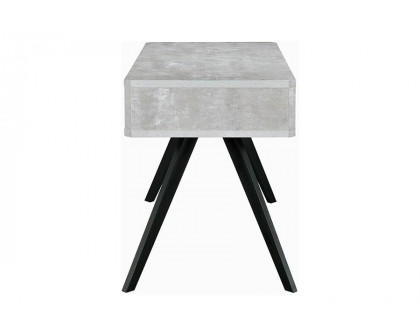 ACME - Magna Writing Desk in Faux Concrete/Black