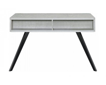 ACME - Magna Writing Desk in Faux Concrete/Black