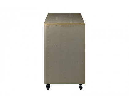 ACME - Jennavieve Cabinet in Gold Aluminum