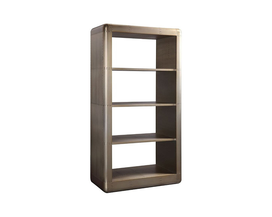 ACME - Jennavieve Bookcase in Gold Aluminum