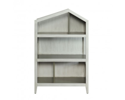 ACME Doll Cottage Bookcase - Weathered White/Washed Gray