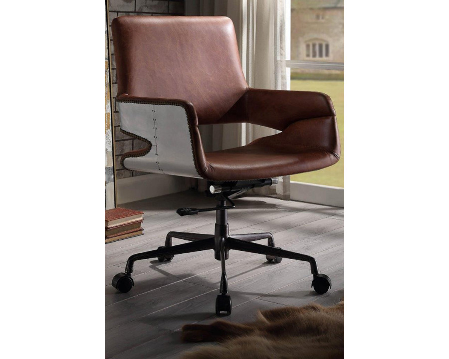 ACME - Kamau Office Chair in Vintage Cocoa