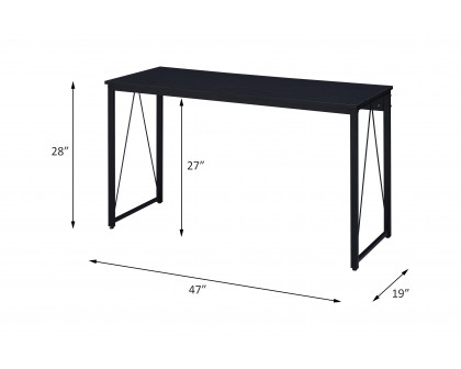 ACME Zaidin Writing Desk - Black Finish, W 47"