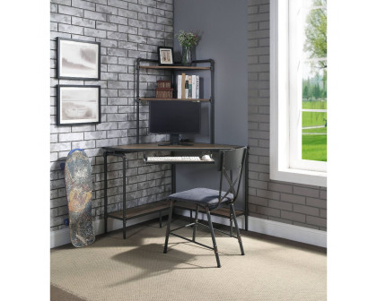 ACME - Deliz Computer Desk with USB in Sand Gray