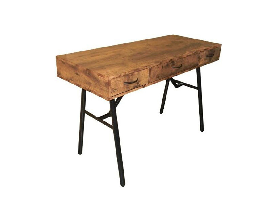 ACME - Jalia Writing Desk in Rustic Oak/Black