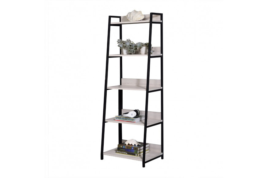 ACME™ Wendral 23"L Bookshelf - Natural/Black, 5-Tier