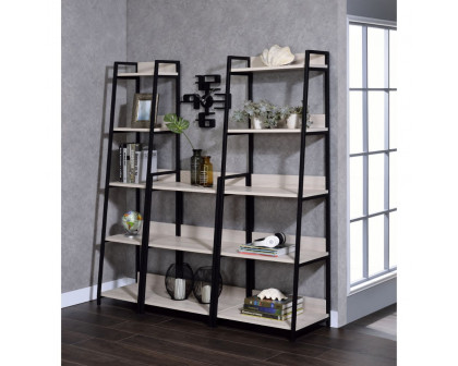 ACME™ Wendral 23"L Bookshelf - Natural/Black, 5-Tier