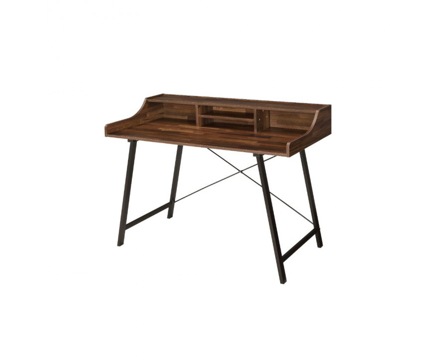 ACME - Sange Writing Desk with Usb in Walnut/Black