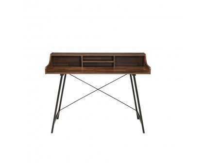 ACME - Sange Writing Desk with Usb in Walnut/Black