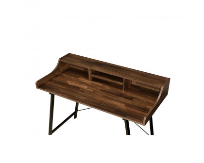 ACME - Sange Writing Desk with Usb in Walnut/Black