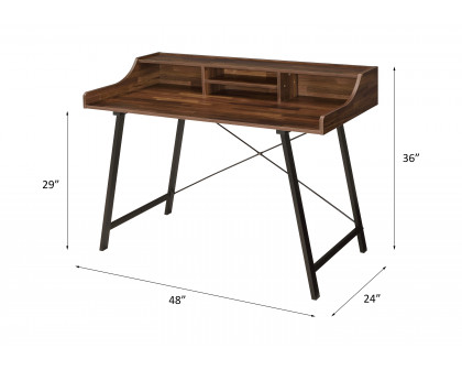 ACME - Sange Writing Desk with Usb in Walnut/Black