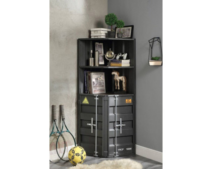 ACME - Cargo Corner Bookcase in Gunmetal