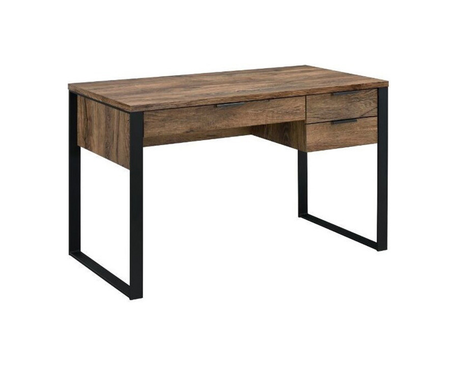 ACME - Aflo Writing Desk in Weathered Oak/Black