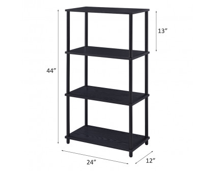 ACME Nypho Bookshelf - Black Finish