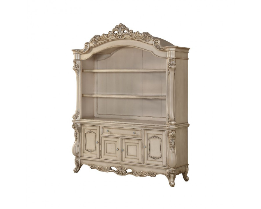 ACME - Gorsedd Bookcase in Golden Ivory