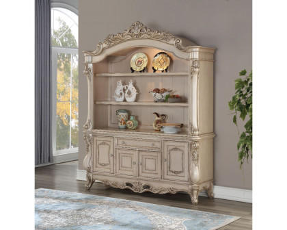 ACME - Gorsedd Bookcase in Golden Ivory