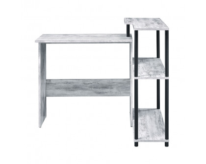 ACME Ievi Writing Desk - Antique White and Black Finish