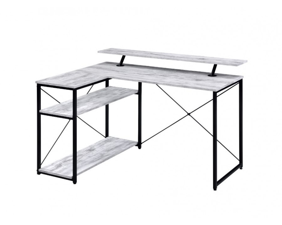 ACME Drebo Writing Desk - Antique White/Black