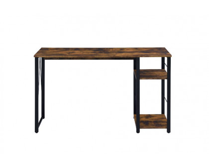 ACME Vadna Writing Desk - Weathered Oak and Black Finish