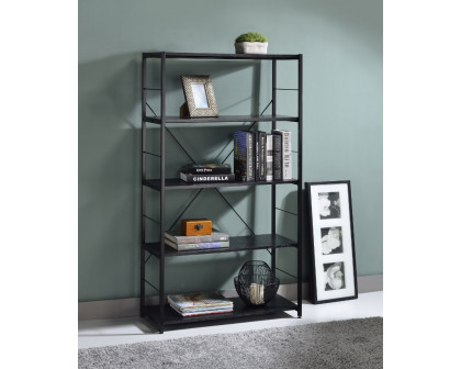 ACME Tesadea Bookshelf - Black Finish, 5-Tier