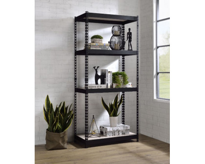 ACME™ Decmus Bookshelf - Natural/Black, 71"H (92780)