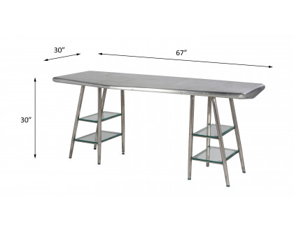 ACME - Brancaster Executive Writing Desk in Aluminum (92790)