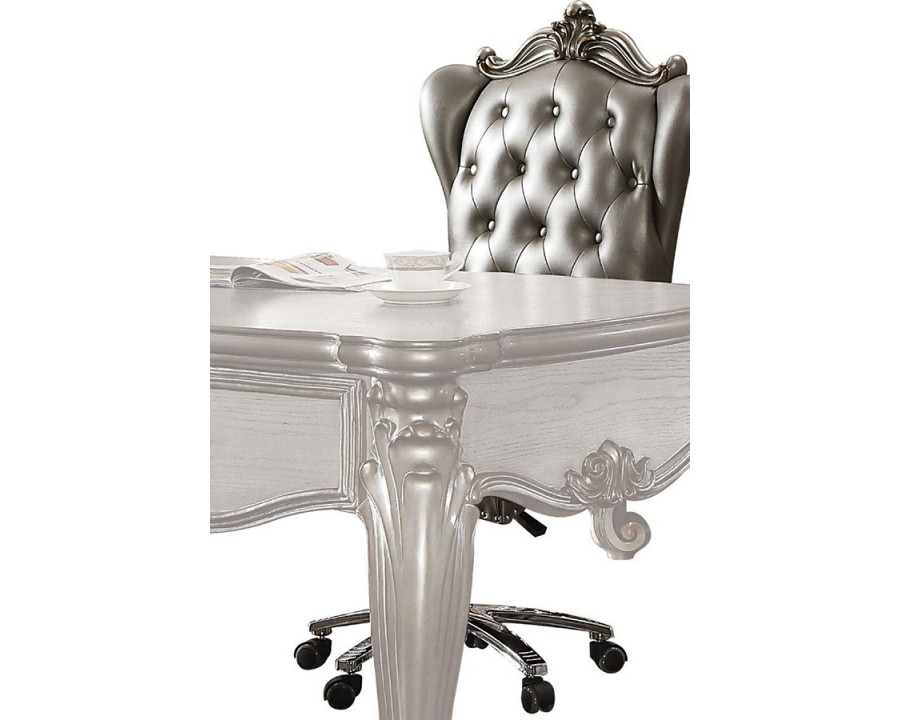 ACME Versailles Executive Office Chair - Silver/Antique Platinum