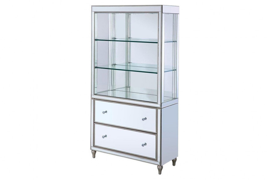 ACME™ Dominic Bookcase - Mirrored