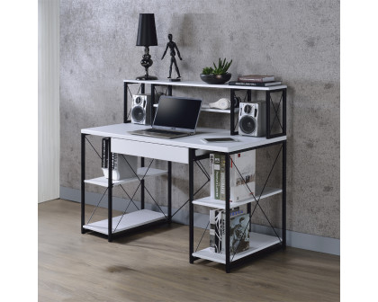 ACME Amiel Music Recording Studio Desk - White and Black