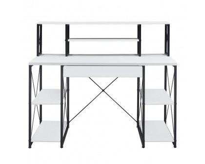 ACME Amiel Music Recording Studio Desk - White and Black