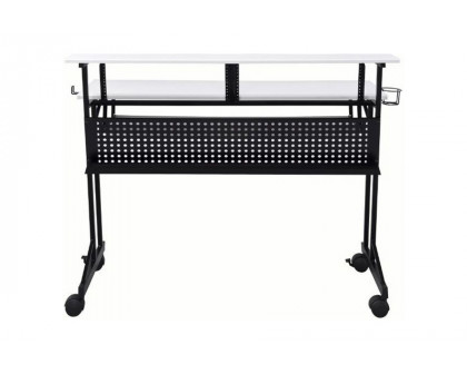 ACME Suitor Music Recording Studio Desk - White and Black